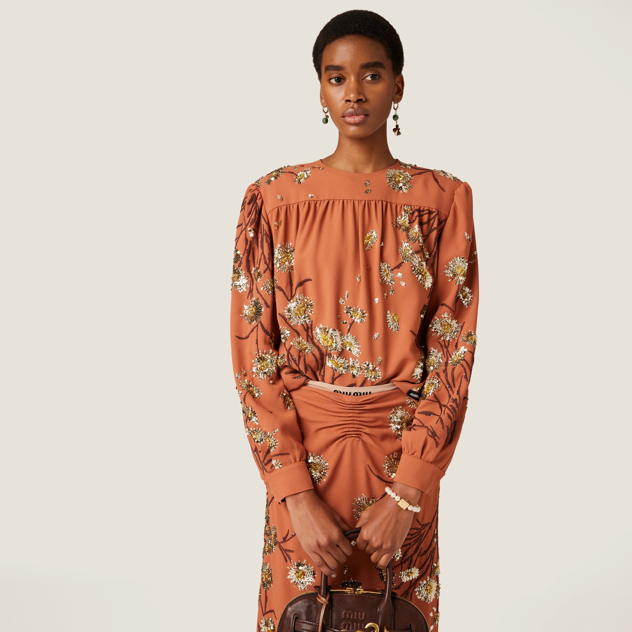 Embroidered sablé top - 4