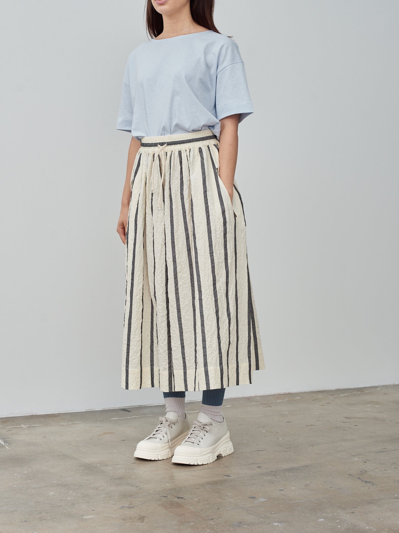 The Acrobat Culotte - Bold Stripe Flint/Raw - 3