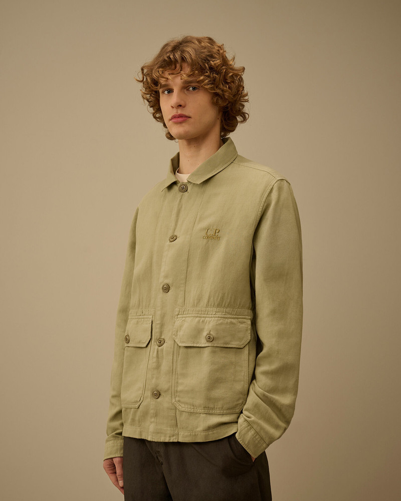 Broken Twill Button Overshirt 3