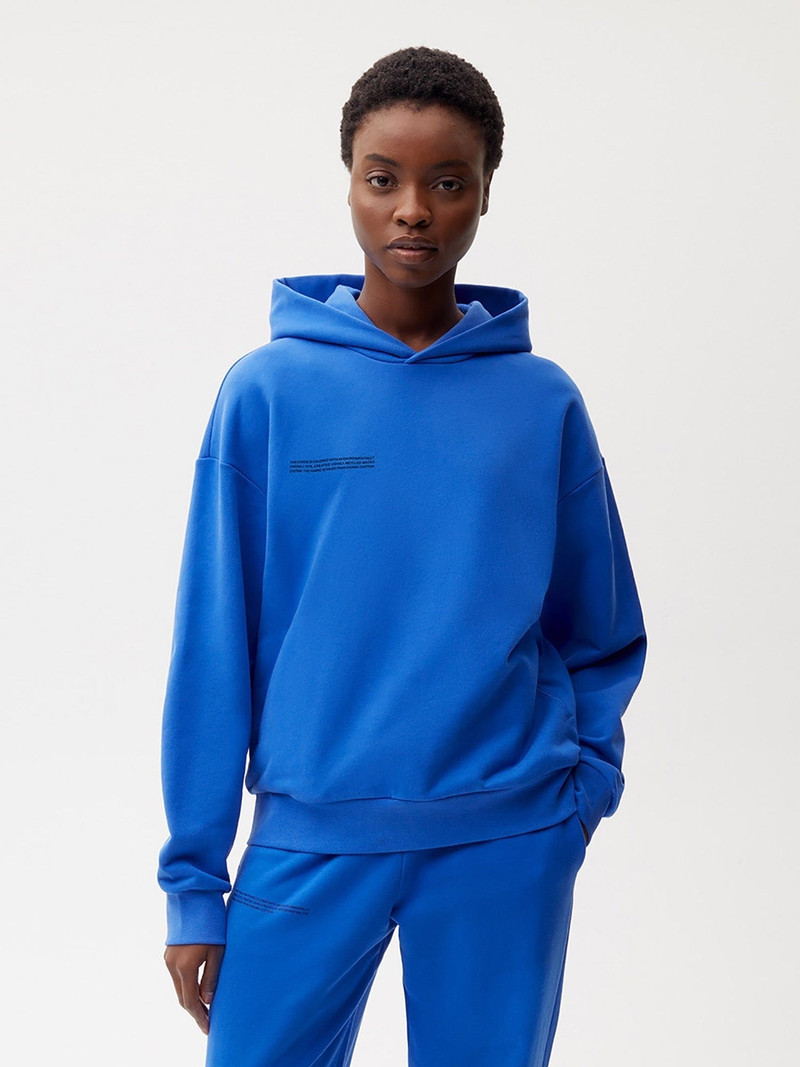 PANGAIA Womens 365 Midweight Hoodie - Cobalt Blue outlook