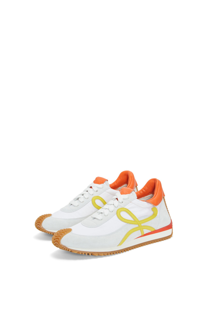 Flow runner in calfskin and nylon 3