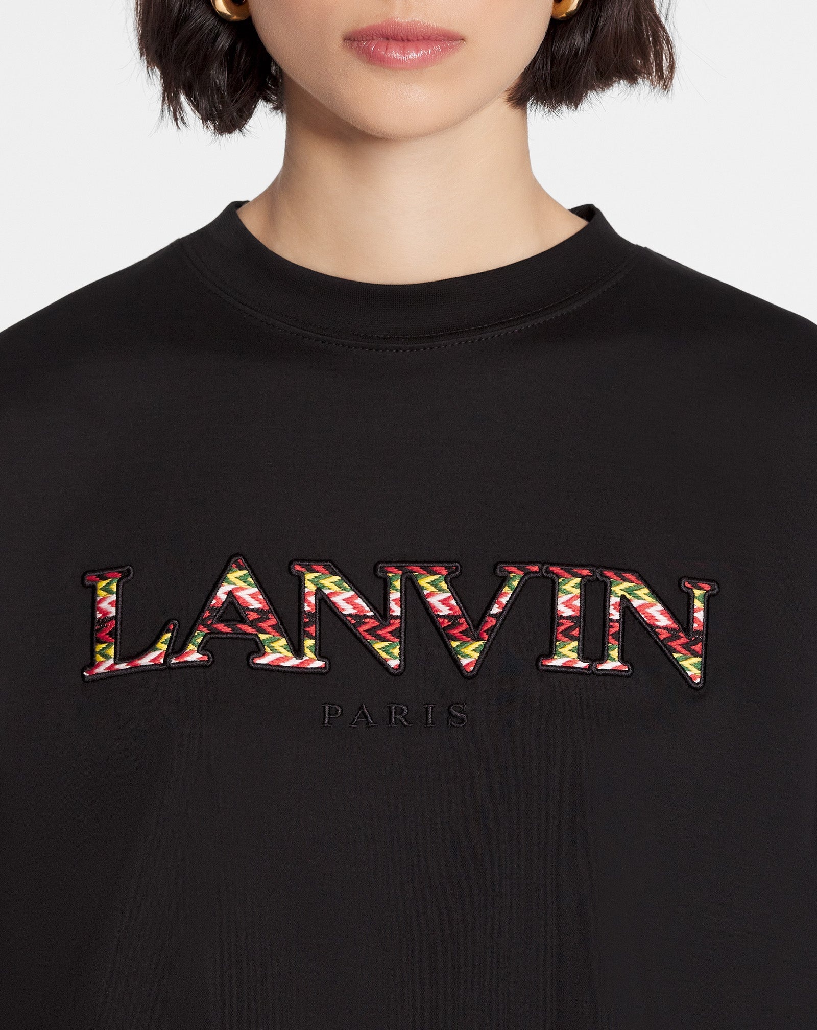 OVERSIZED EMBROIDERED CURB T-SHIRT - 5