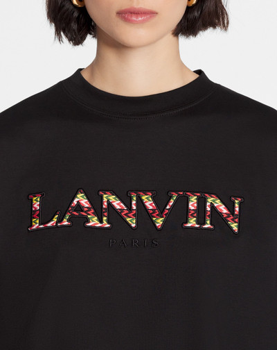 Lanvin OVERSIZED EMBROIDERED CURB T-SHIRT outlook
