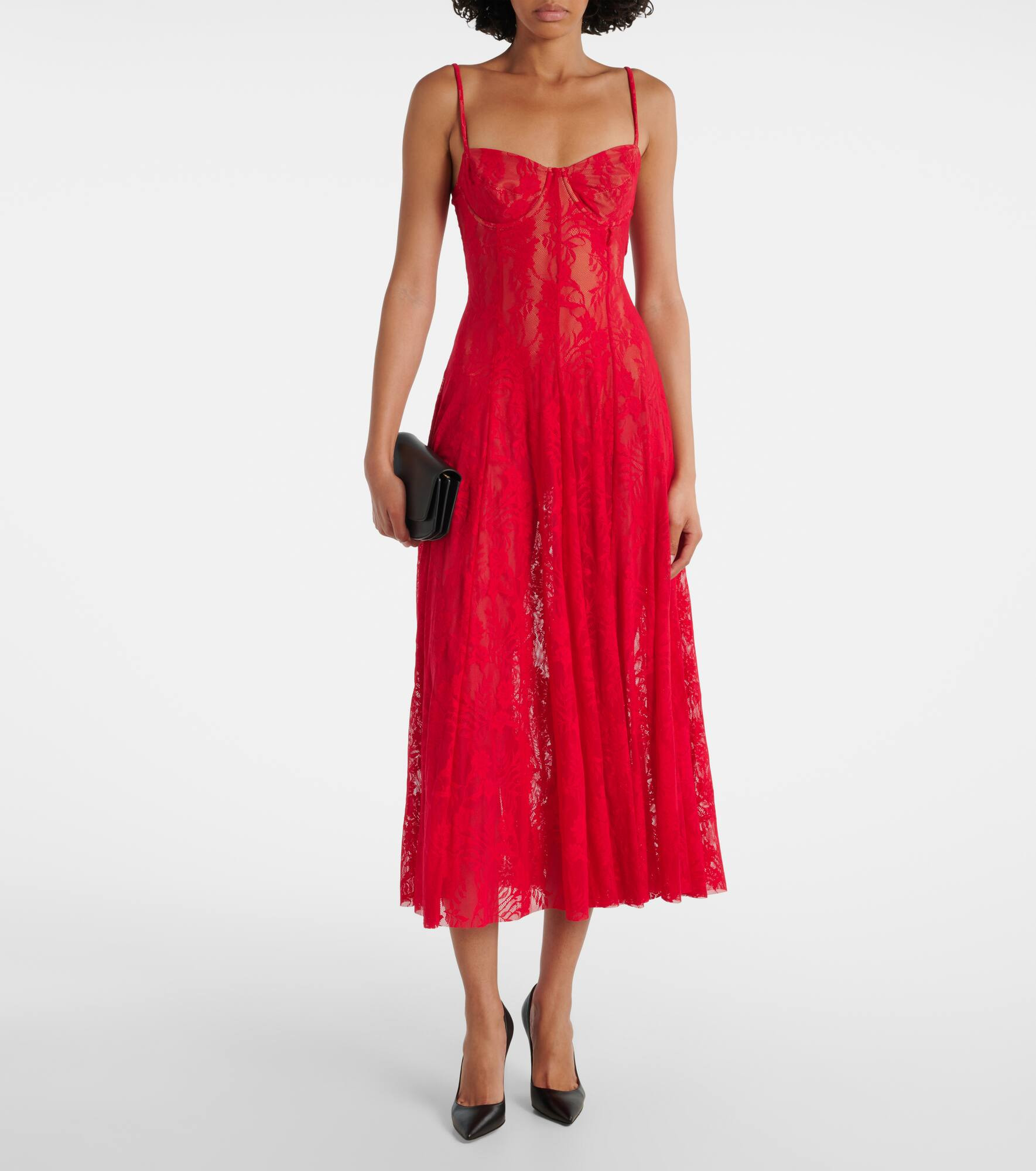 Lace midi dress - 2