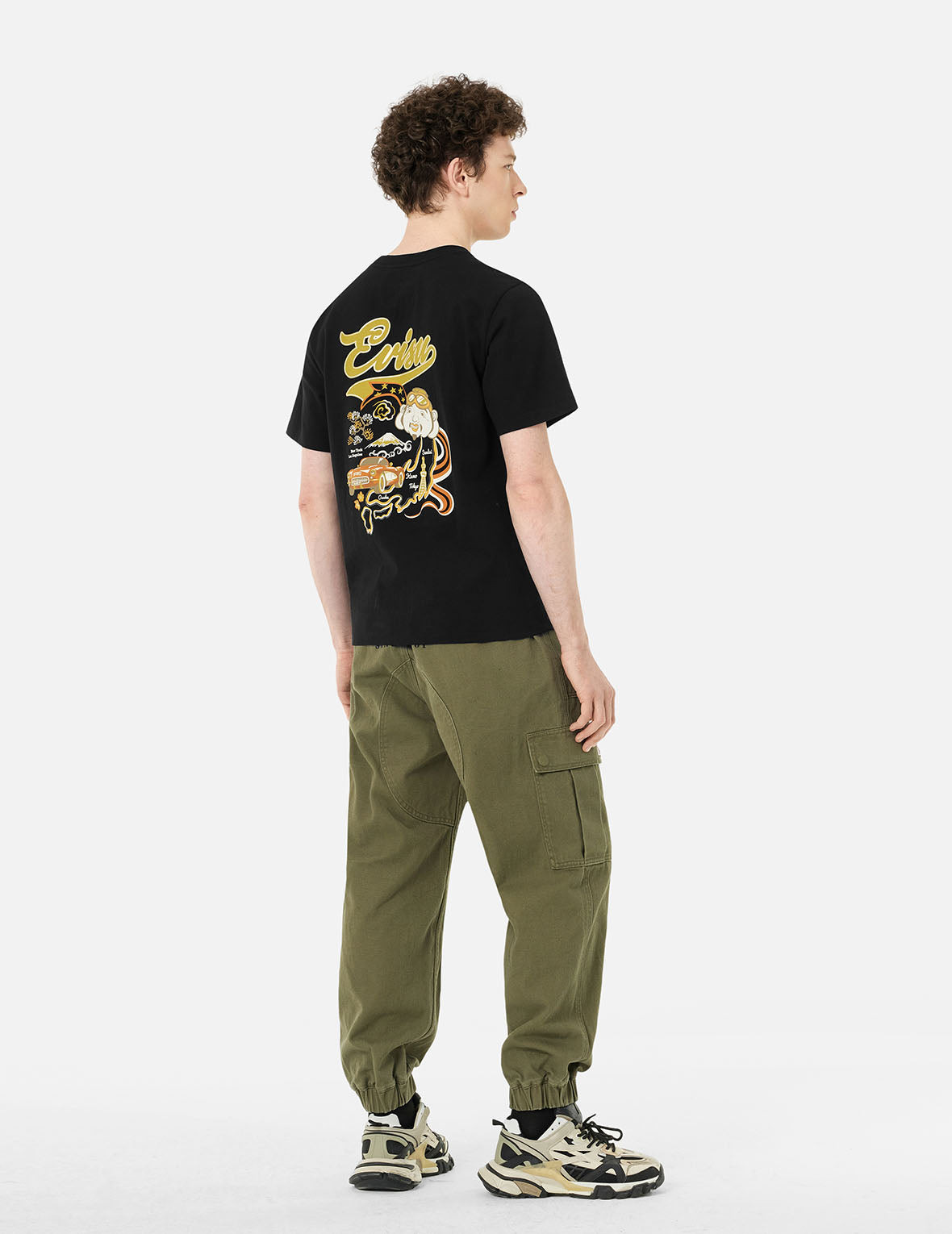 Godhead and Map Print Regular Fit T-Shirt - 9