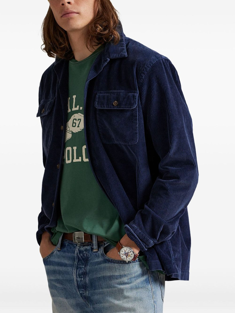 patch-pockets long sleeve shirt 3