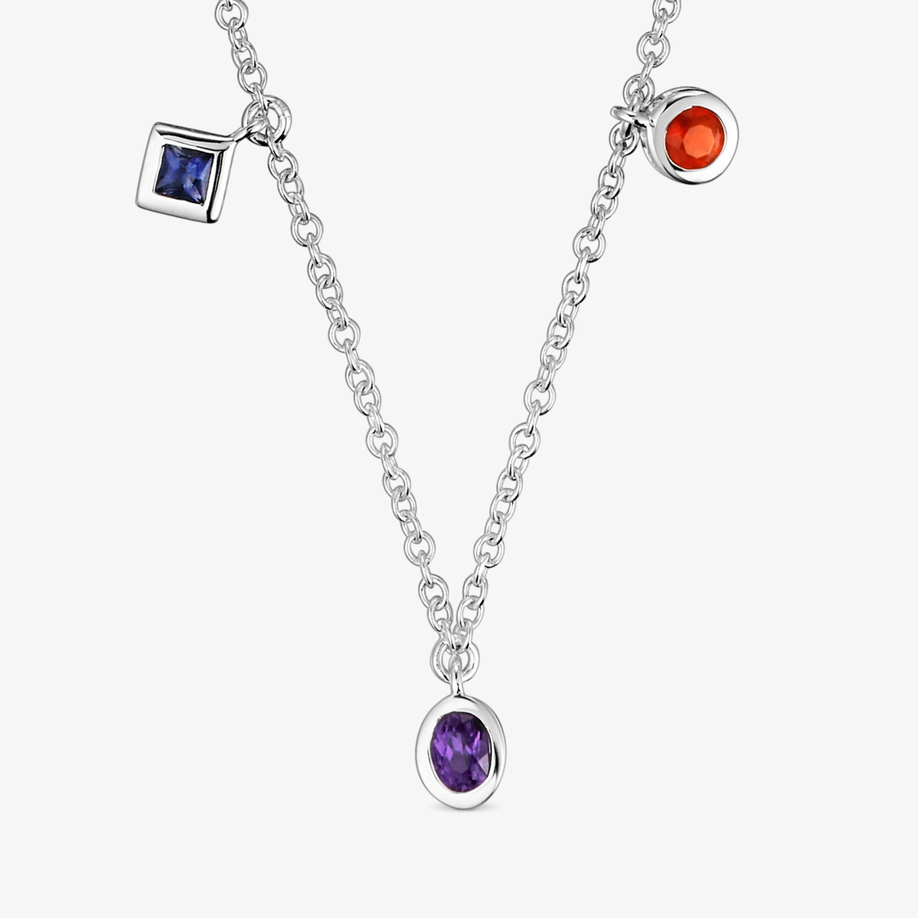 Short silver Necklace with gemstones and cultured pearl TOUS Basic Colors - 1