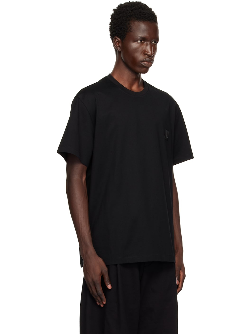 Black Wave Graphic Back Logo T-shirt - 2