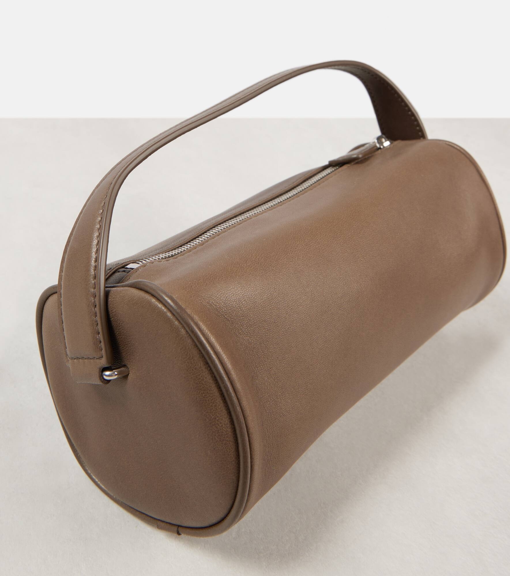 Round '90s leather shoulder bag - 6
