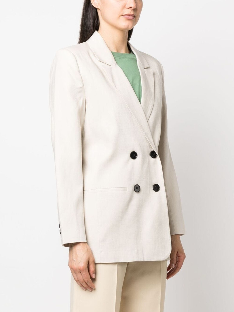 double-breasted lyocell blazer 3