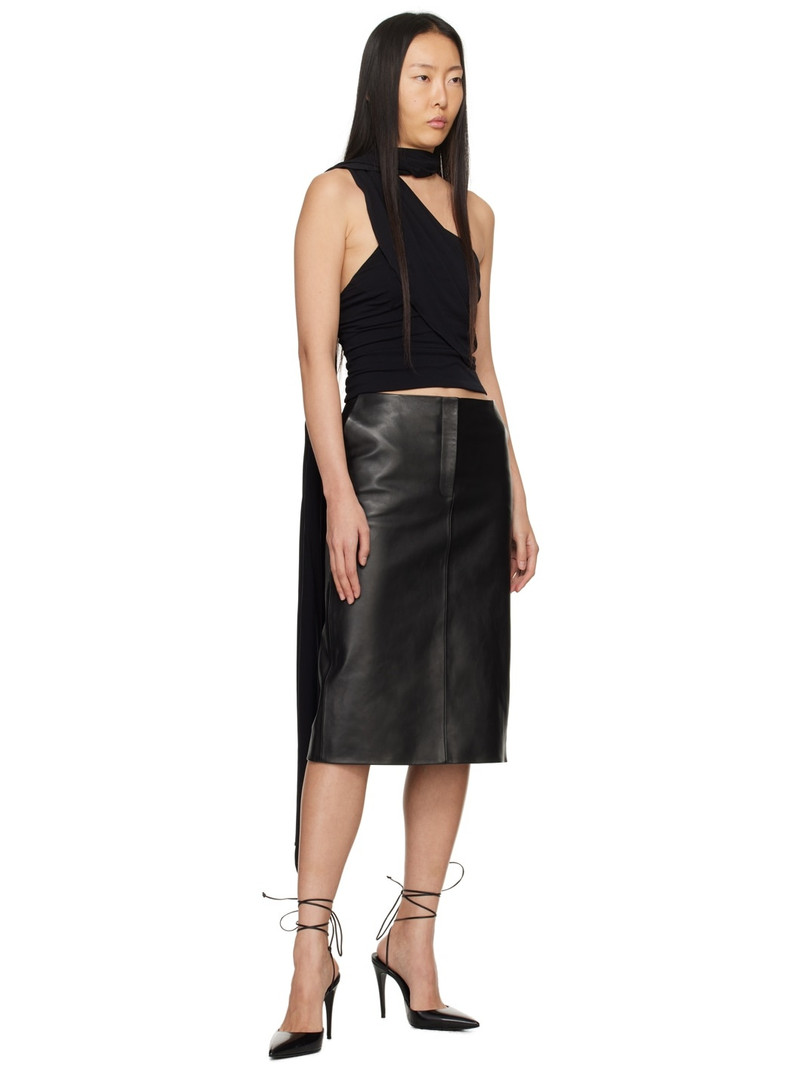 MAGDA BUTRYM Black Wrap Top outlook