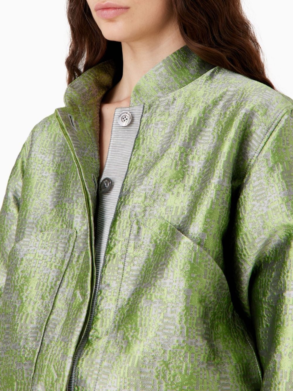 jacquard bomber jacket - 4