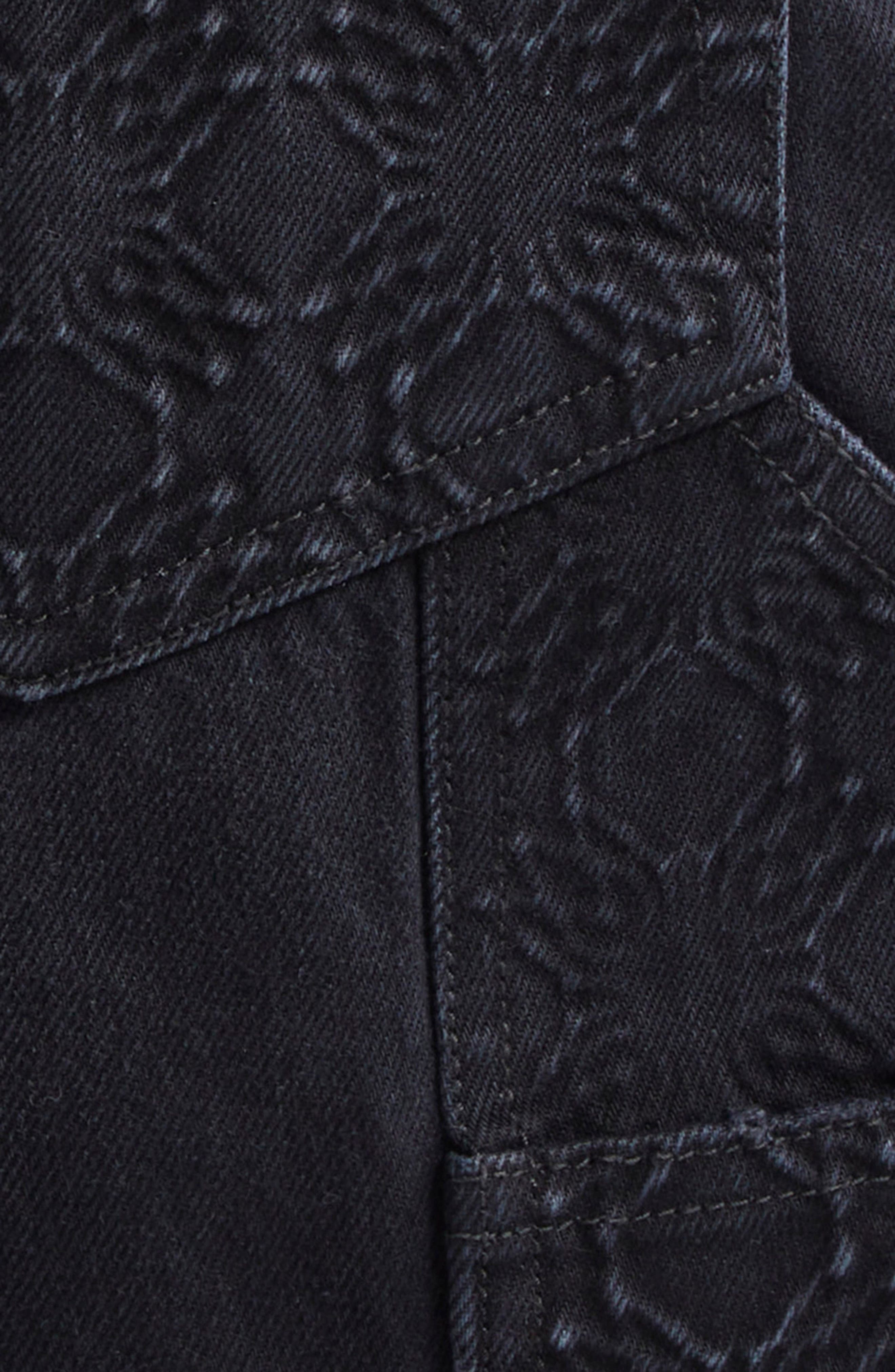 AMIRI Debosseed MA Quad Carpenter Jeans in Vintage Black at Nordstrom - 6
