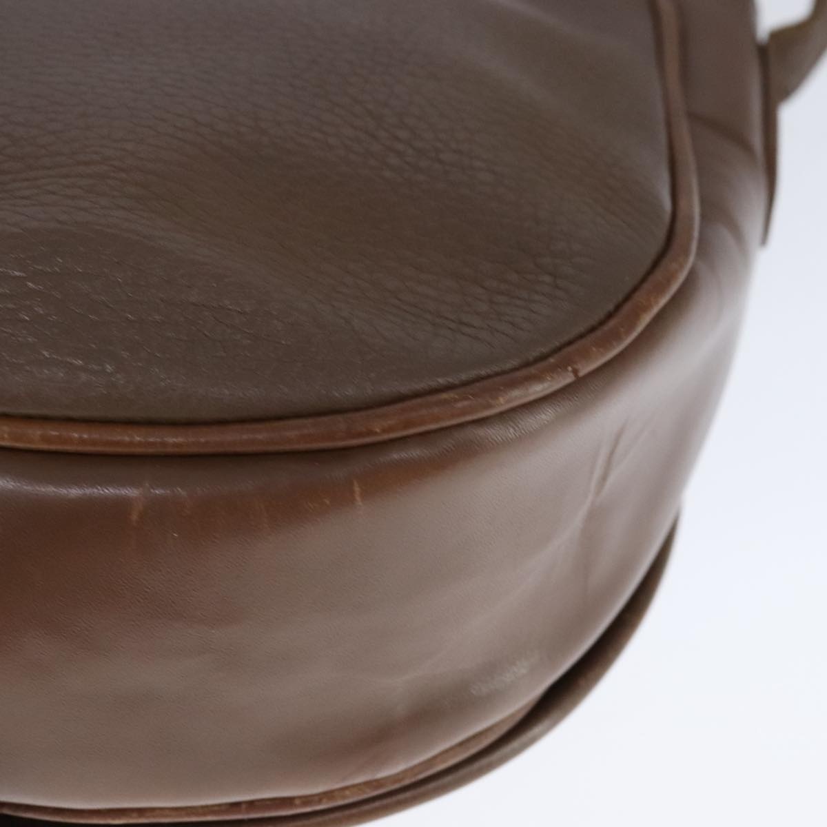 Burberry Shoulder Bag Leather Brown Silver - 16