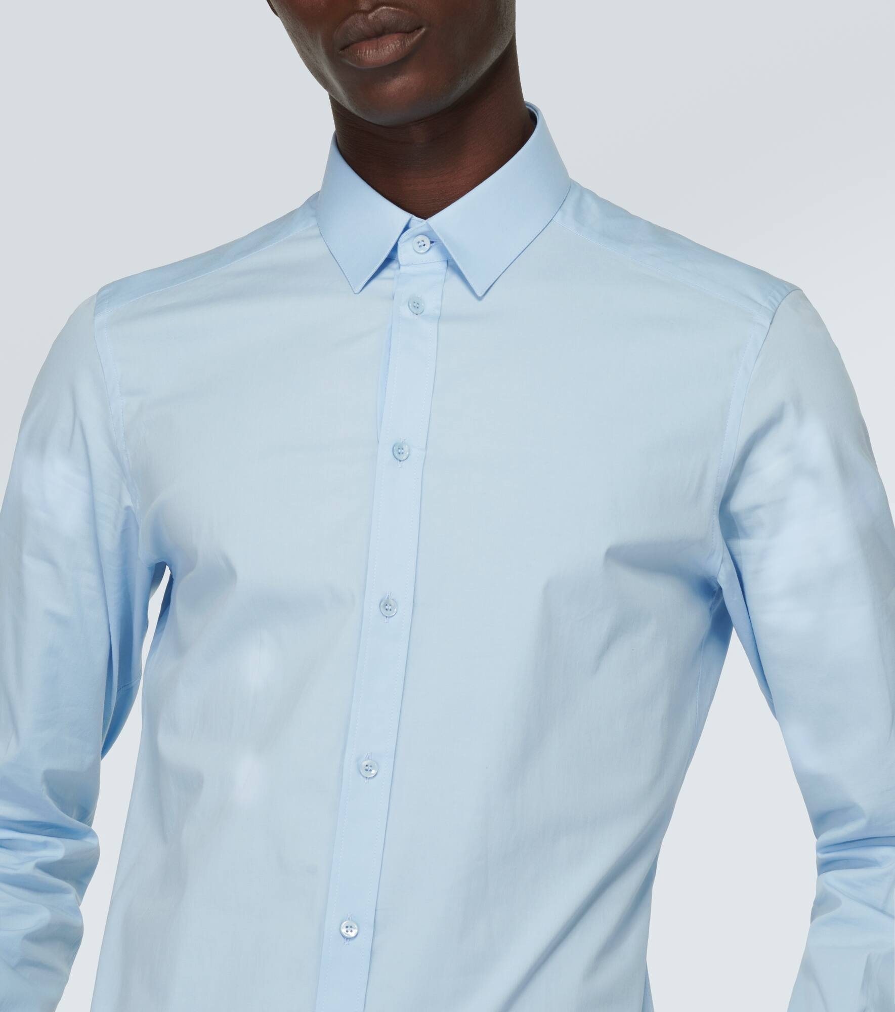 Cotton-blend poplin Oxford shirt - 5