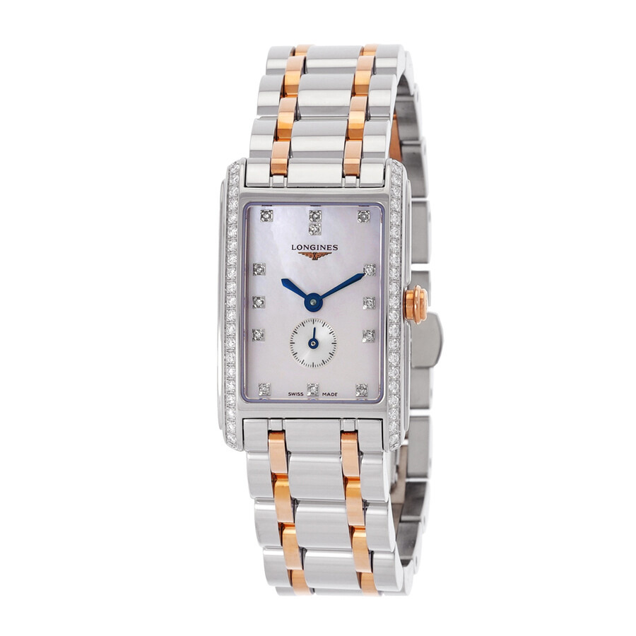Pre-owned Longines Dolcevita Diamond White Mother of Pearl Dial Ladies Watch L5.255.5.89.7 - 1