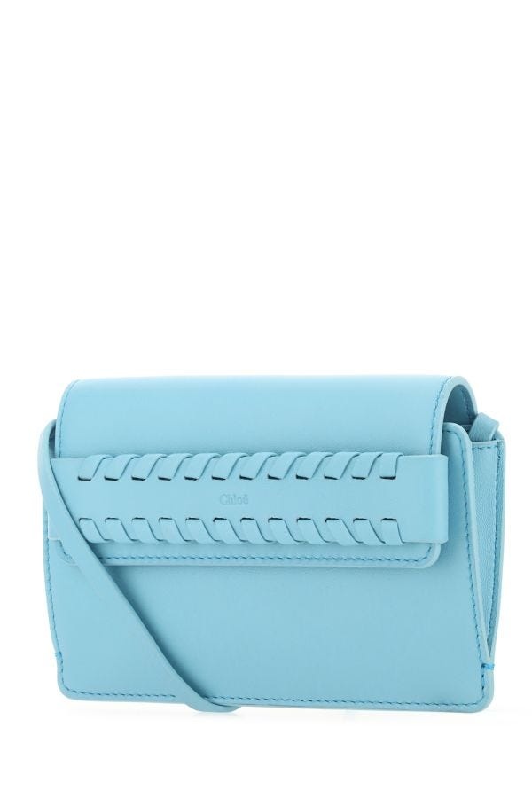 クラッチバッグ Chloe Mony Clutch Bag Blue Chloé CHLOE Light Blue Leather Mony Crossbody Bag | luosophy