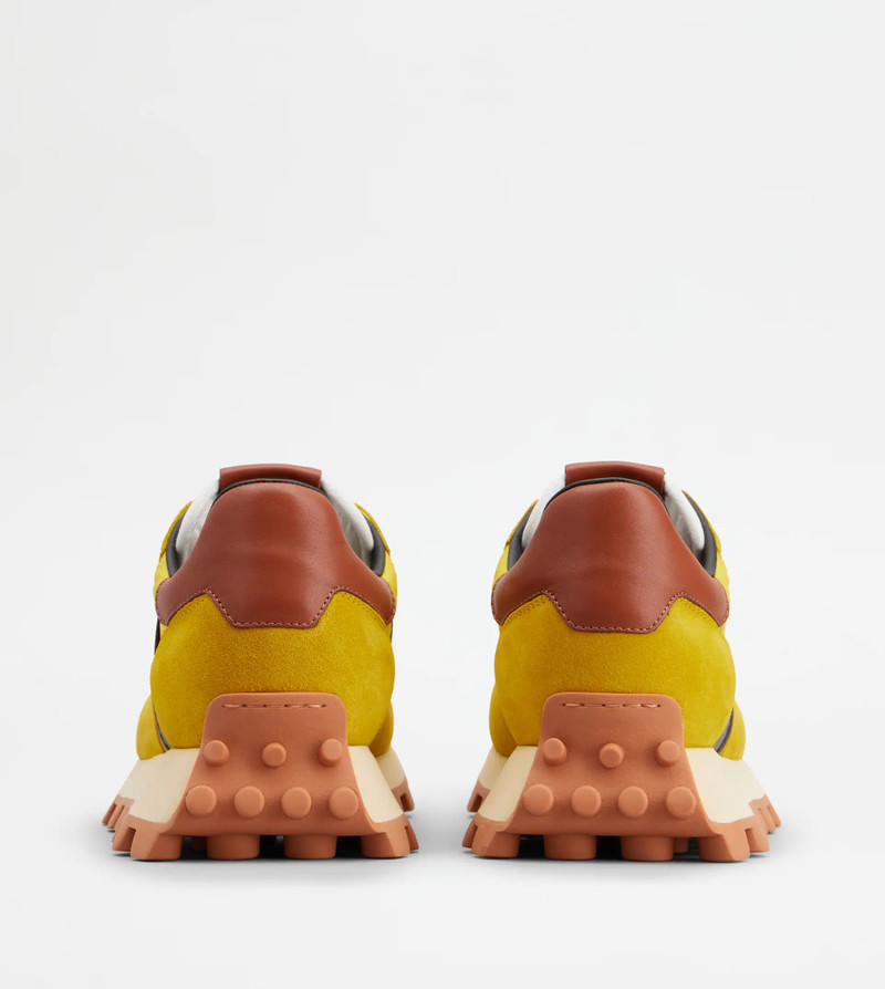 SNEAKERS TOD'S 1T IN SUEDE AND FABRIC - YELLOW, BLACK, BROWN 3