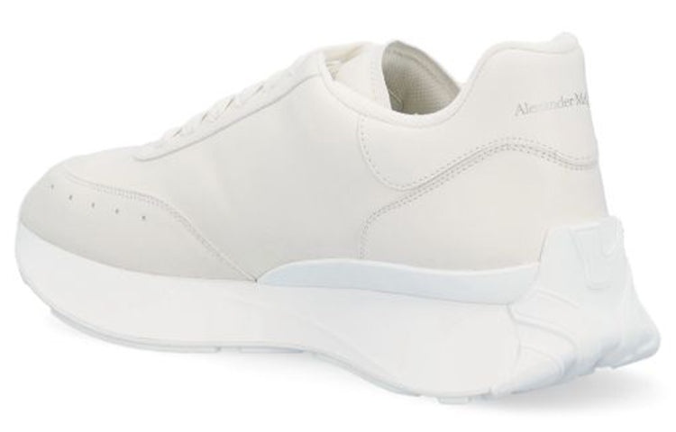 Alexander McQueen Sprint Runner Leather Sneakers 'Beige White' 688548WIC949000 - 3