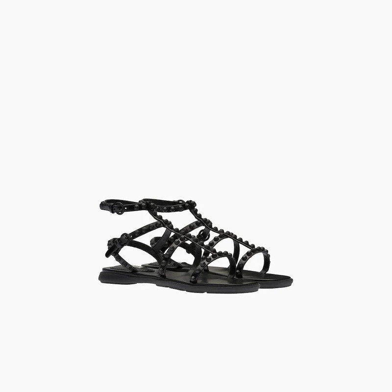 Studded leather sandals - 1