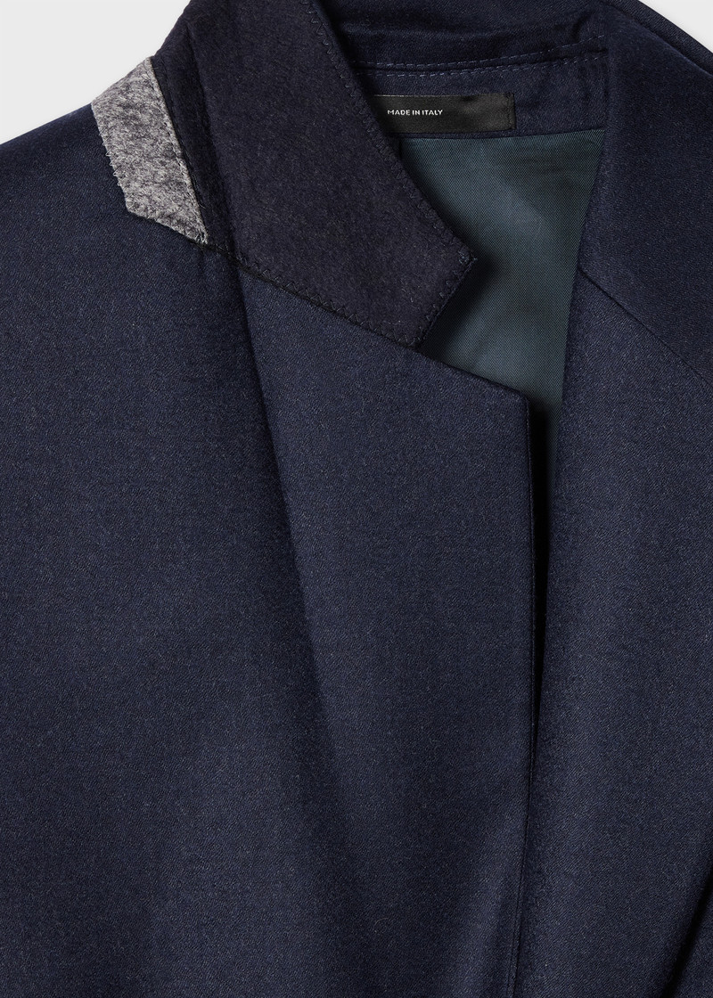 Paul Smith Women's Navy Wool-Cashmere Flannel Blazer outlook