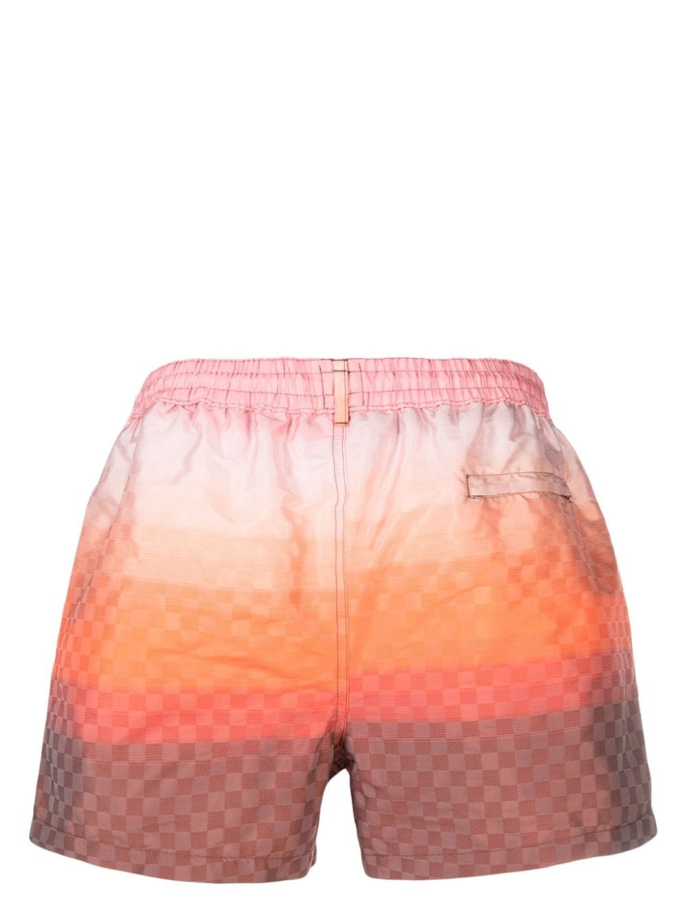 Gradient Check-jacquard swim shorts - 2