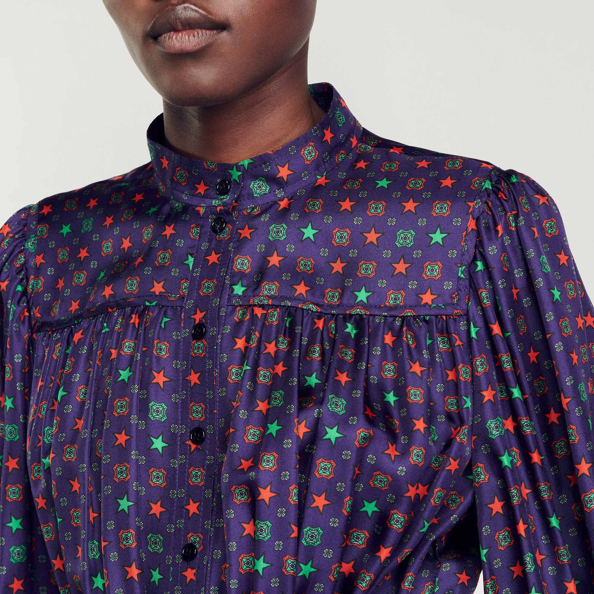 PRINTED MIDI DRESS - 4