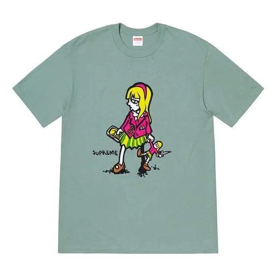 Supreme SS19 Suzie Switchblade DarkSage Tee 'Blue Grey' SUP-SS19-725 - 1