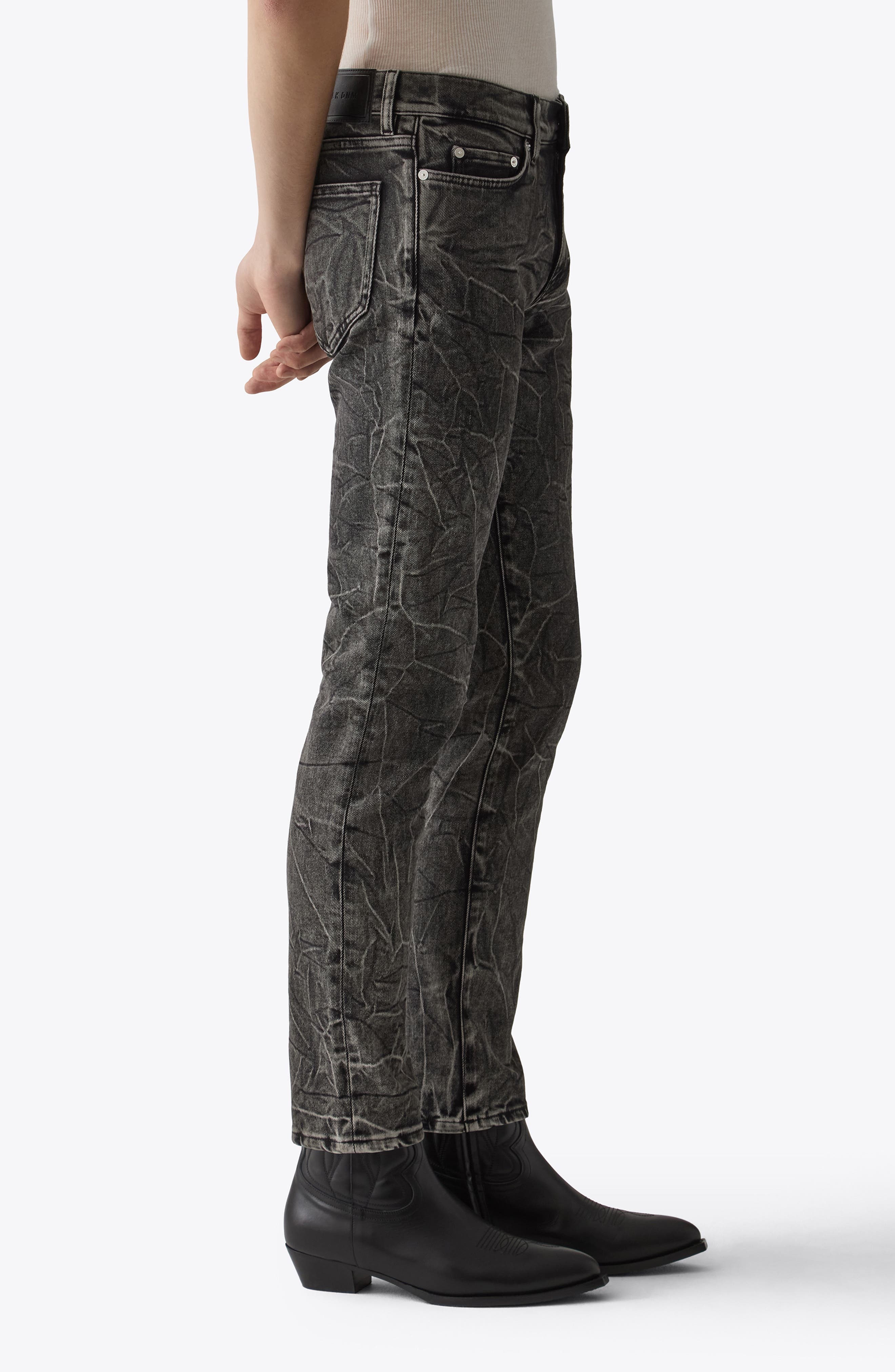 BLK DNM Acid Wash Skinny Jeans in Shadow at Nordstrom - 3