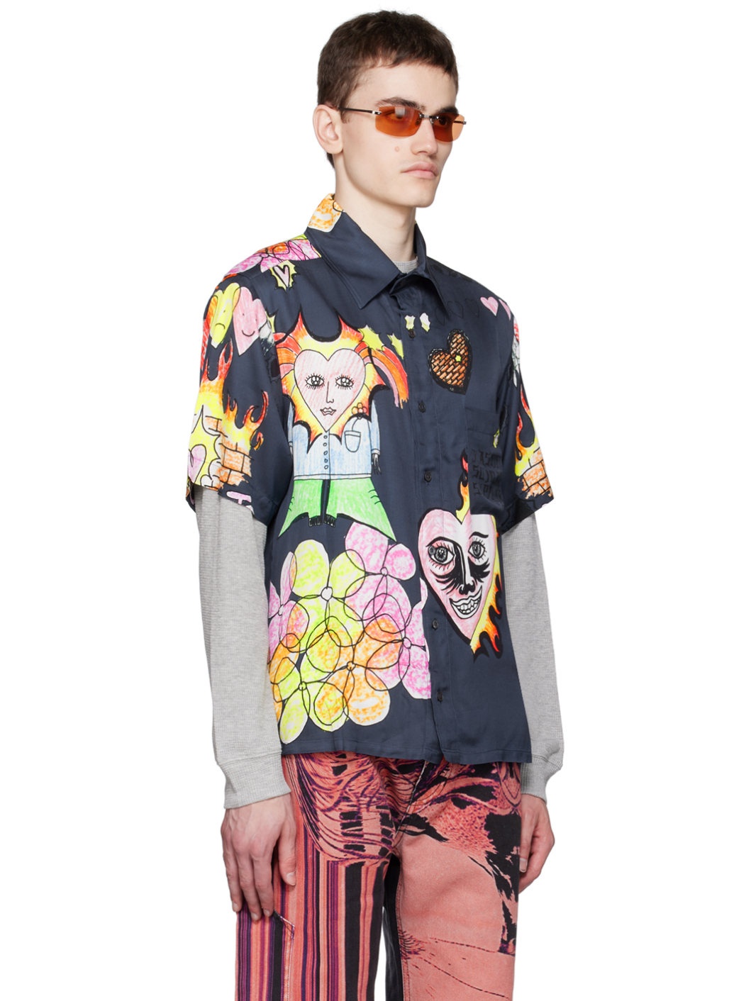 Navy Drawings Shirt - 2
