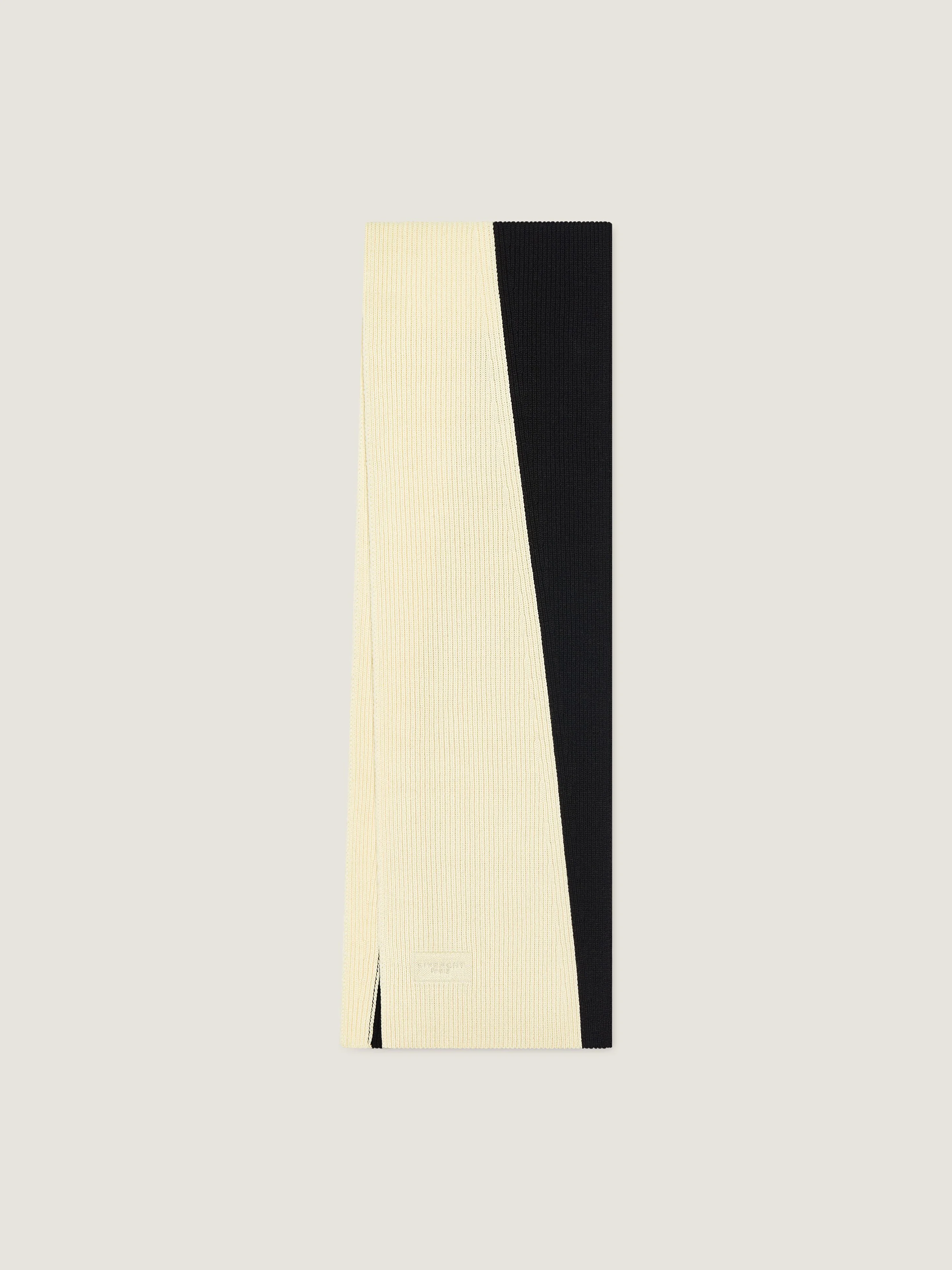 BICOLOR SCARF IN WOOL AND CASHMERE - 1