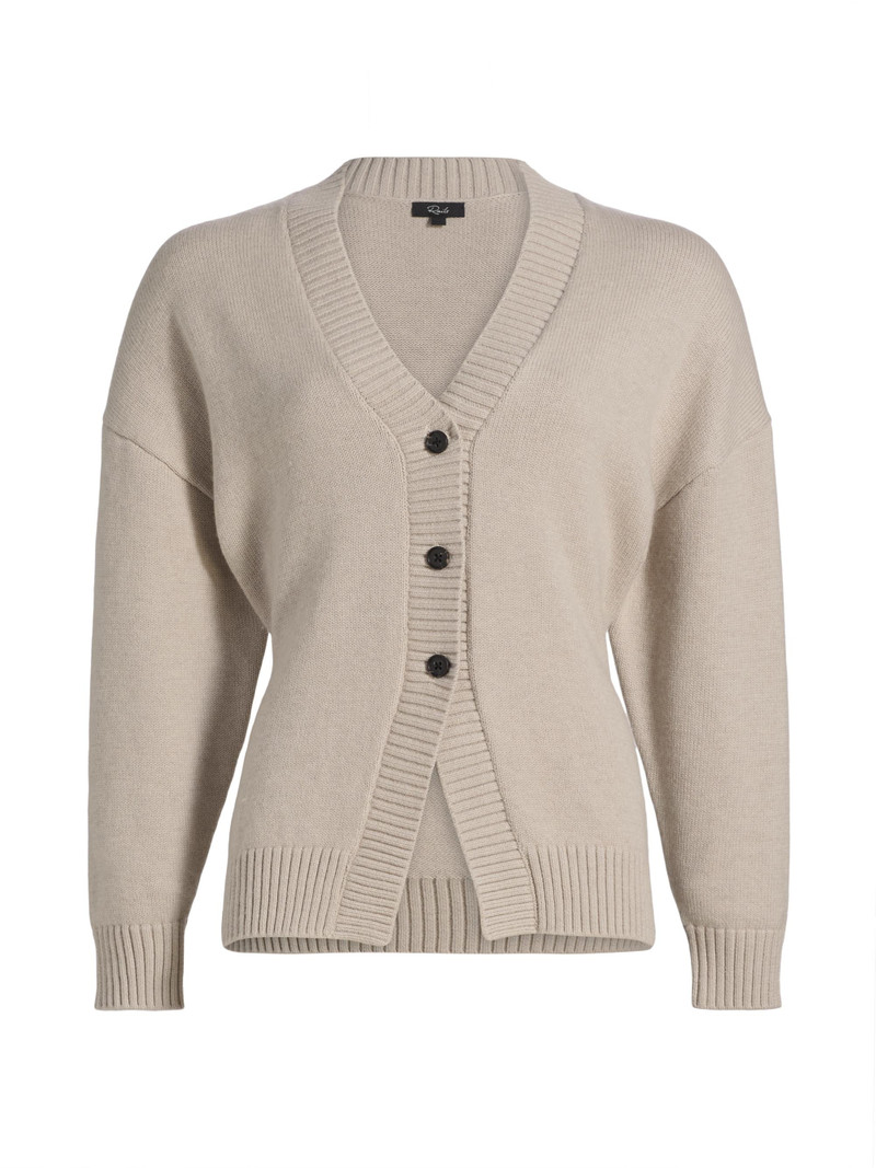 Women's Philippa Wool-Blend Cardigan - Taupe 1
