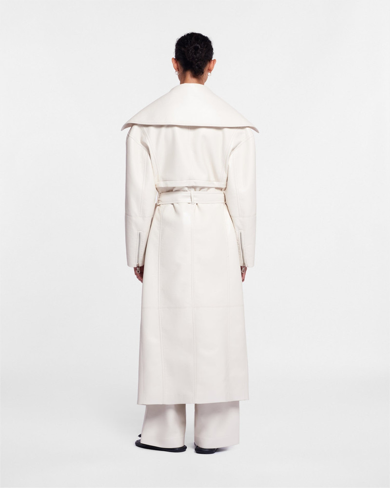 Regenerated Leather Biker Coat 4