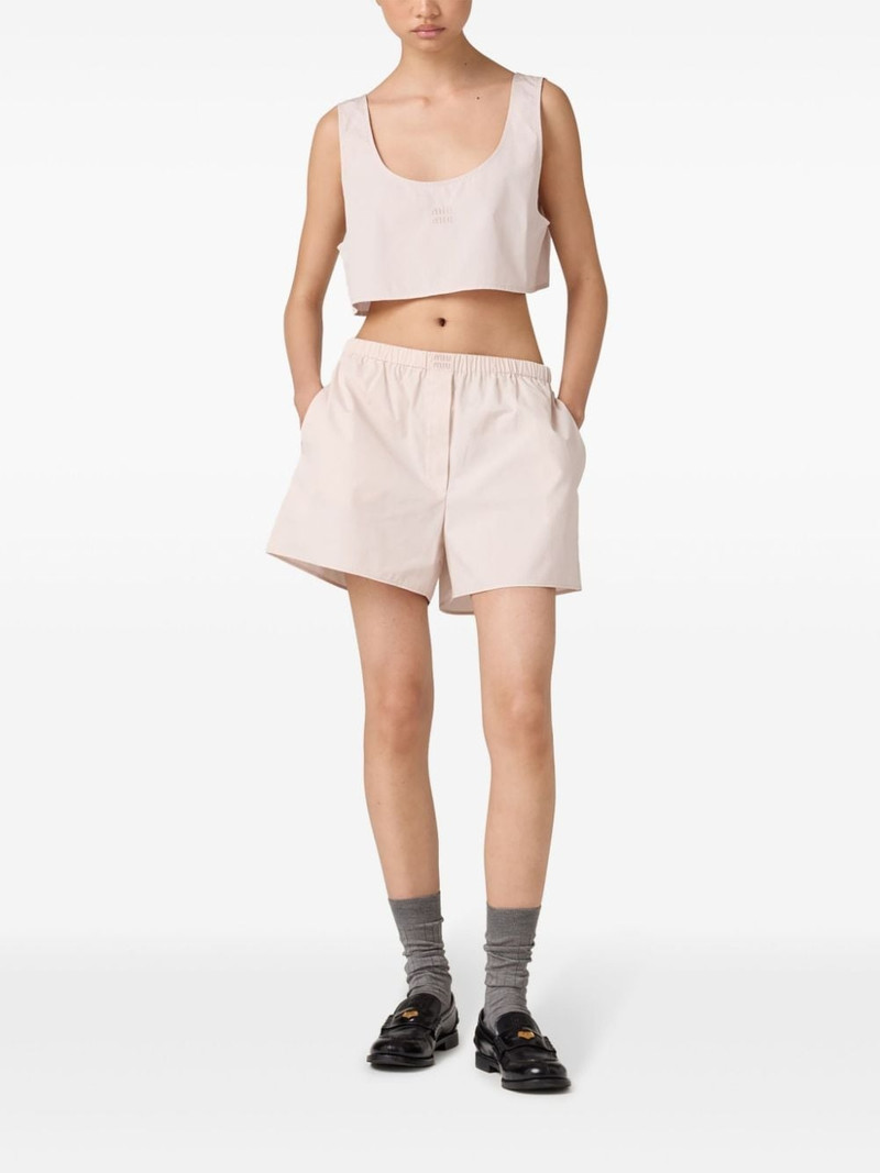 Miu Miu poplin tank top outlook
