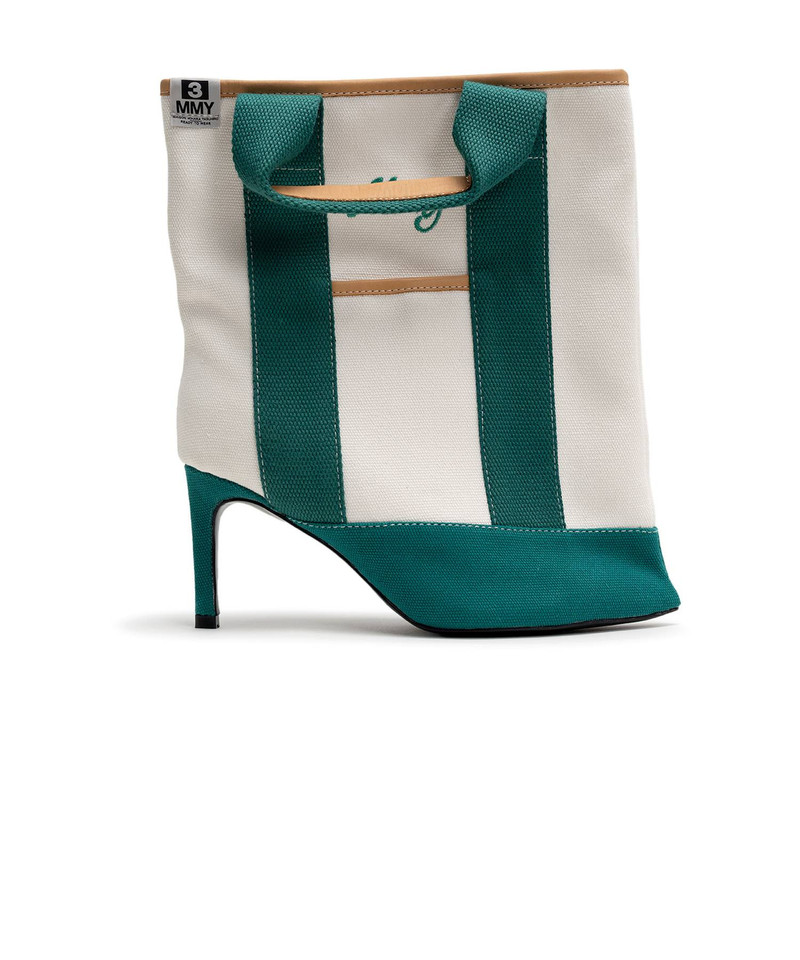 Tote Bag Detail Pin Heel Boots 3