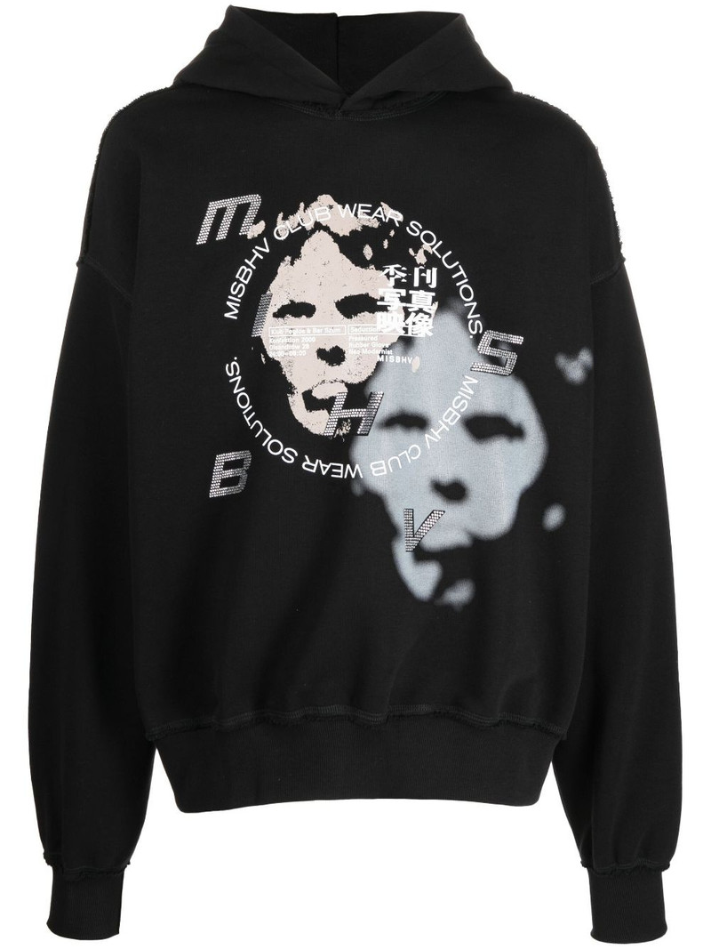 graphic-print hoodie 1