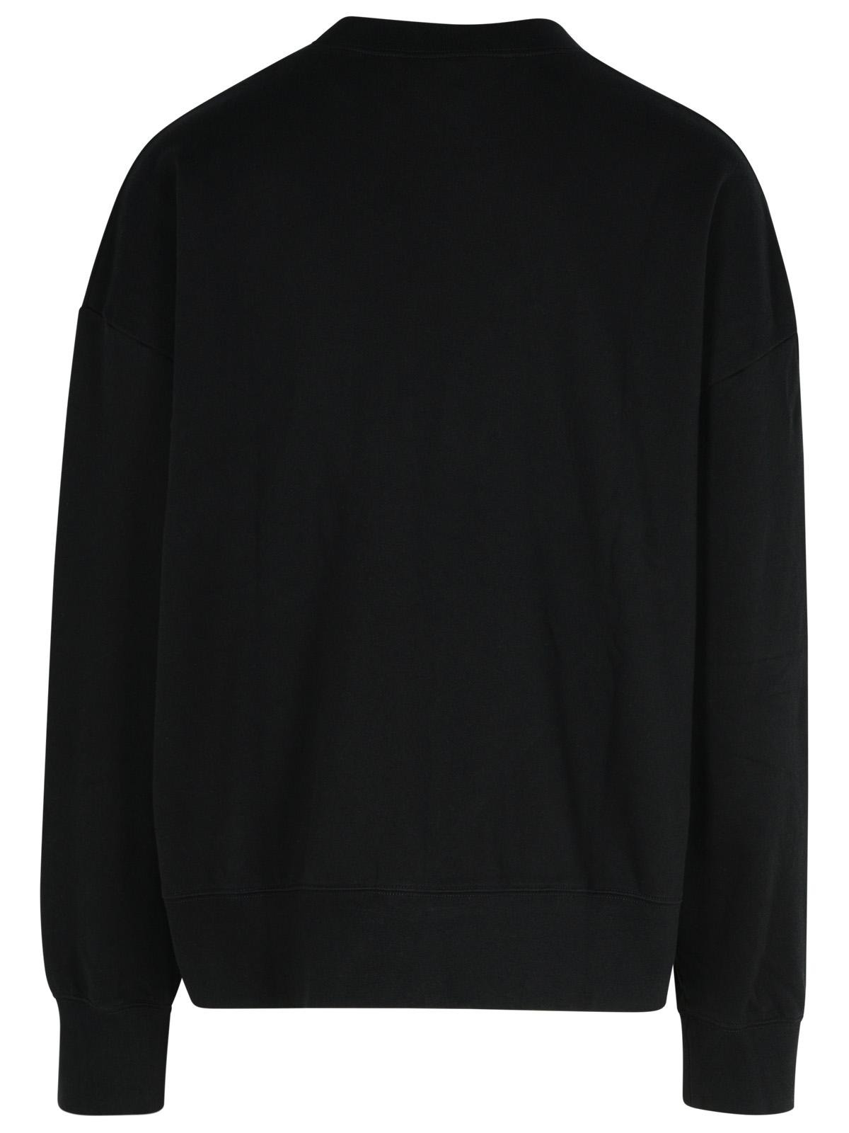 Palm Angels Black Cotton Sweatshirt Man - 3