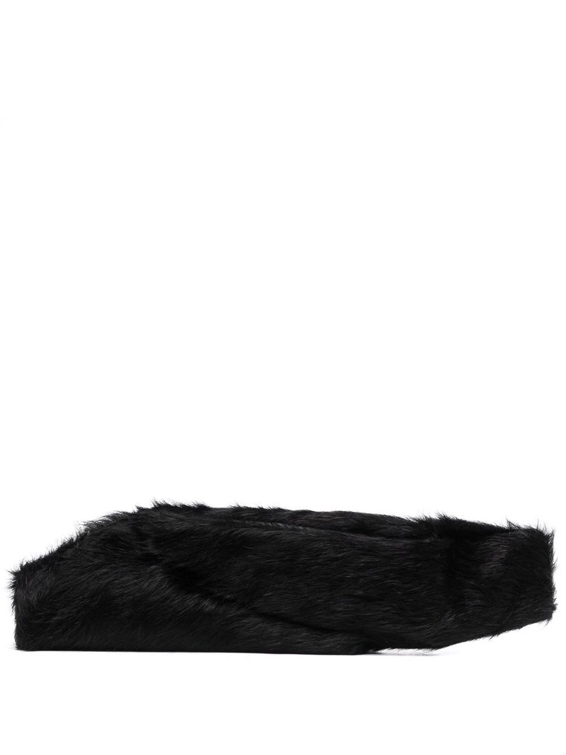 fur twisted clutch bag 1