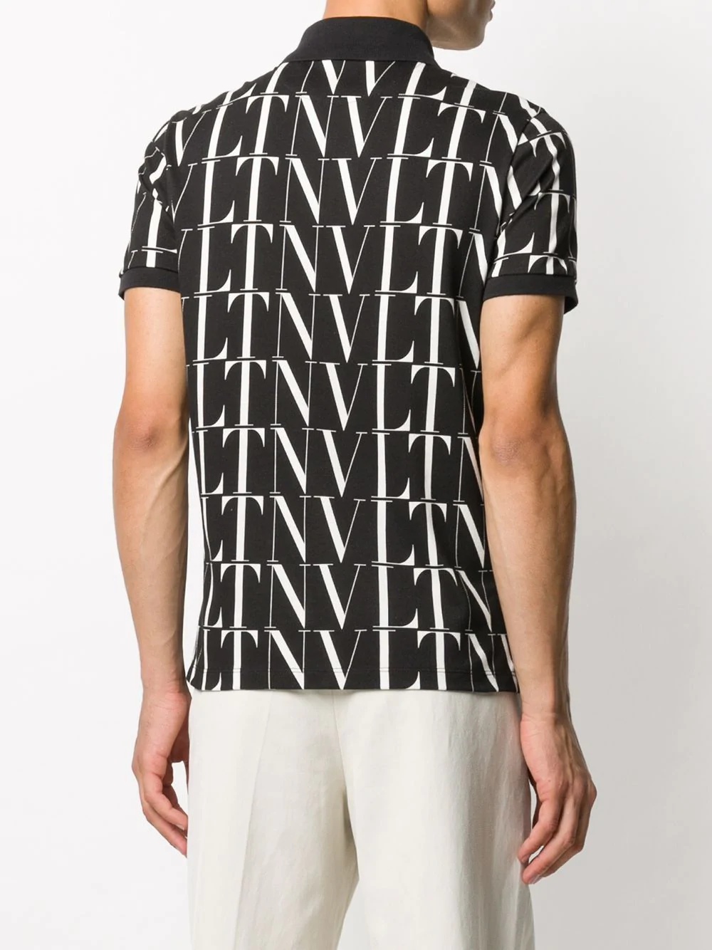 VLTN logo print polo shirt - 4