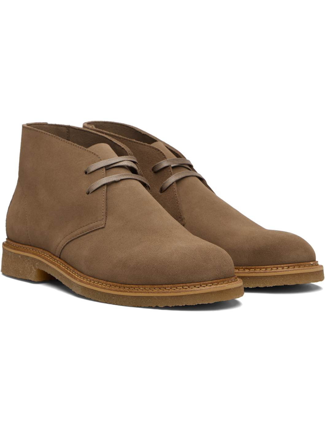 Taupe Suede Desert Boots - 4