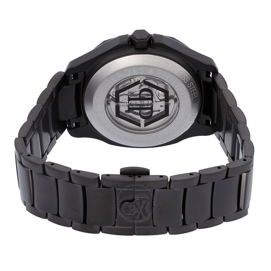 Philipp Plein Skeleton Spectre Automatic Crystal Black Dial Men's Watch PWRAA0823 - 3