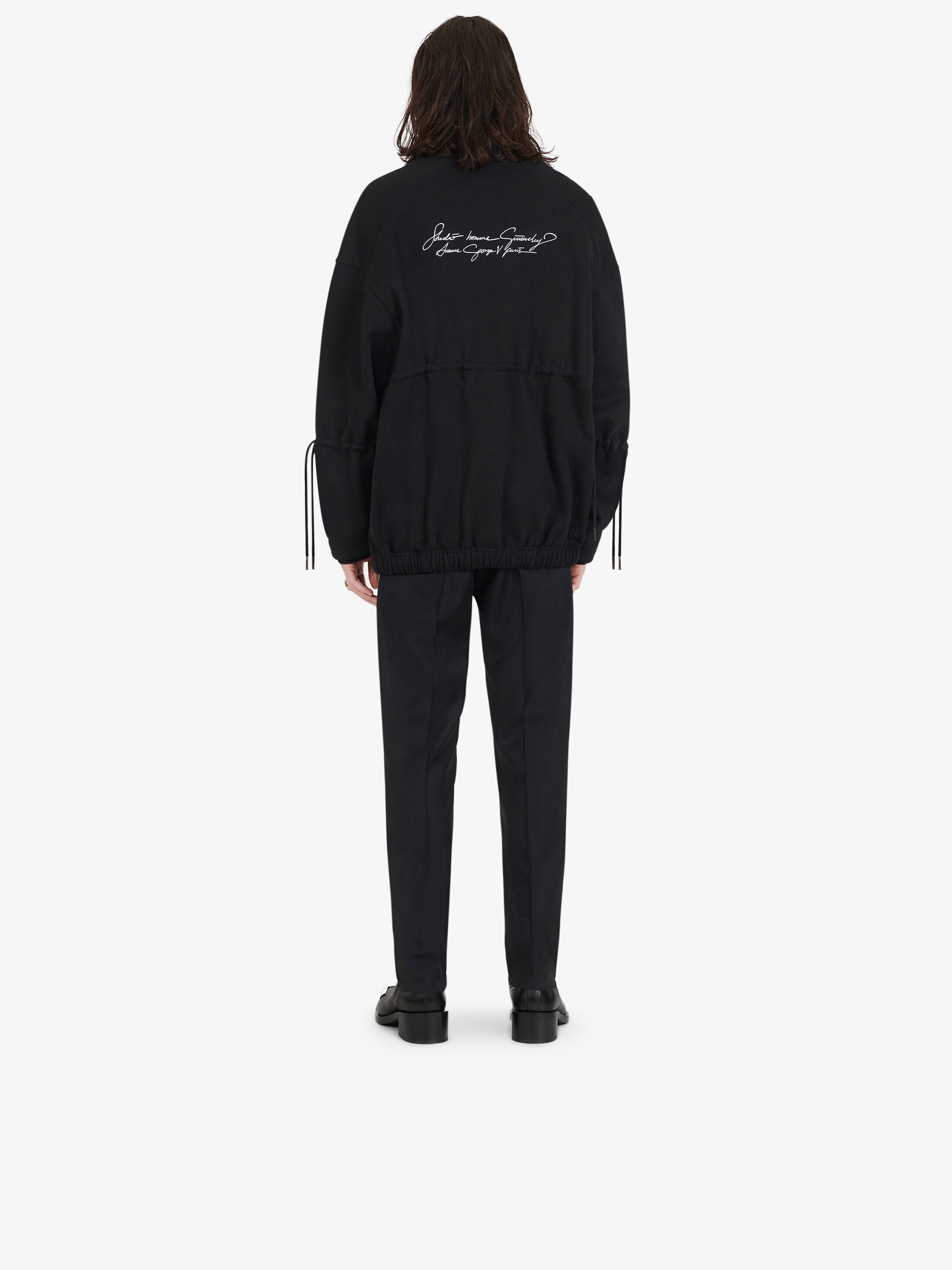 GIVENCHY ADDRESS band oversized lace up sweatshirt - 2