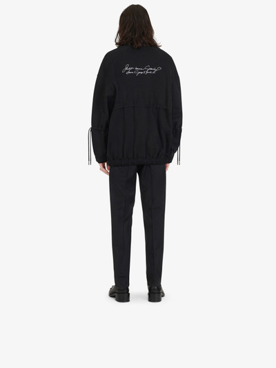 Givenchy GIVENCHY ADDRESS band oversized lace up sweatshirt outlook