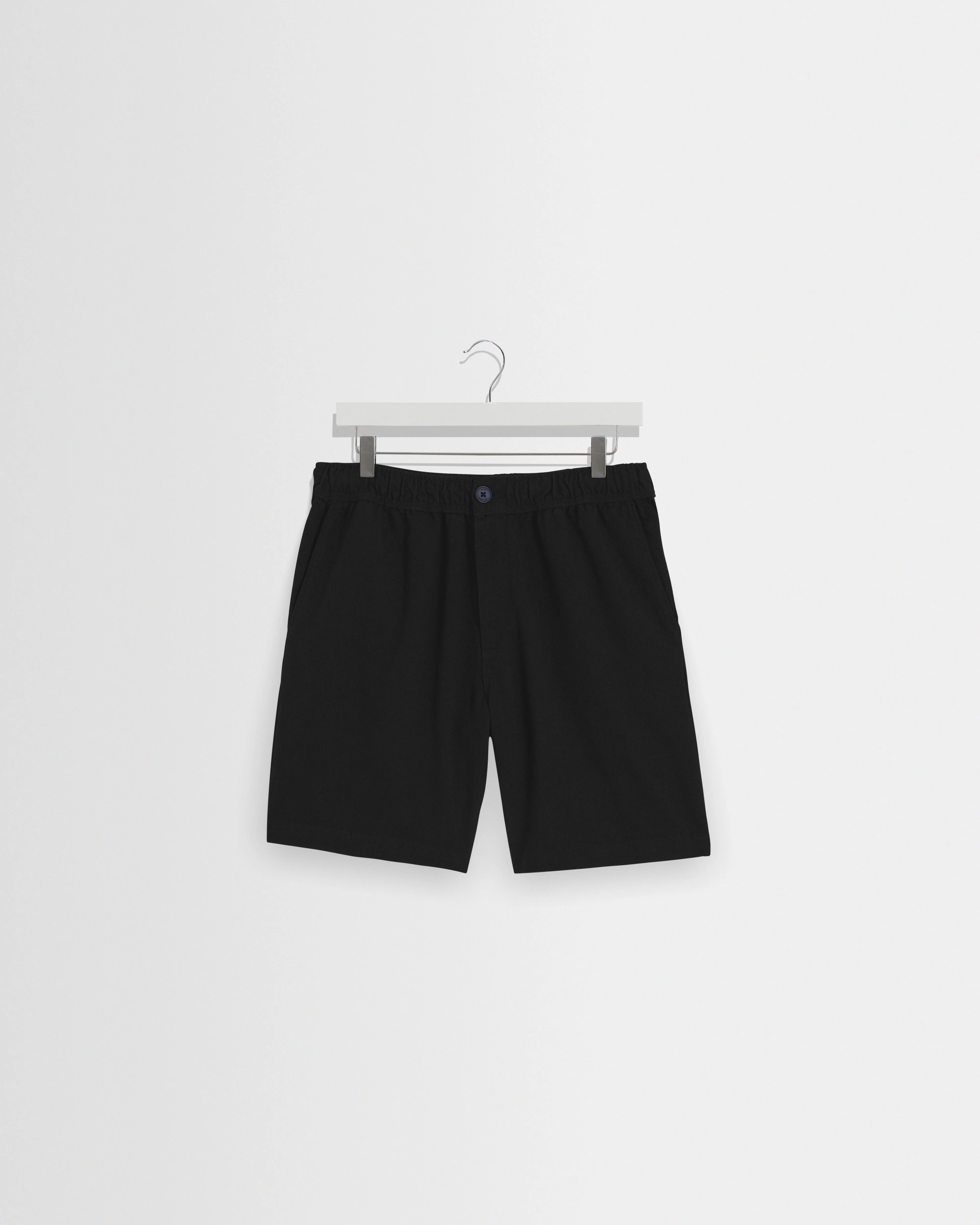 Kurt - Black Organic Cotton Twill Shorts - 1