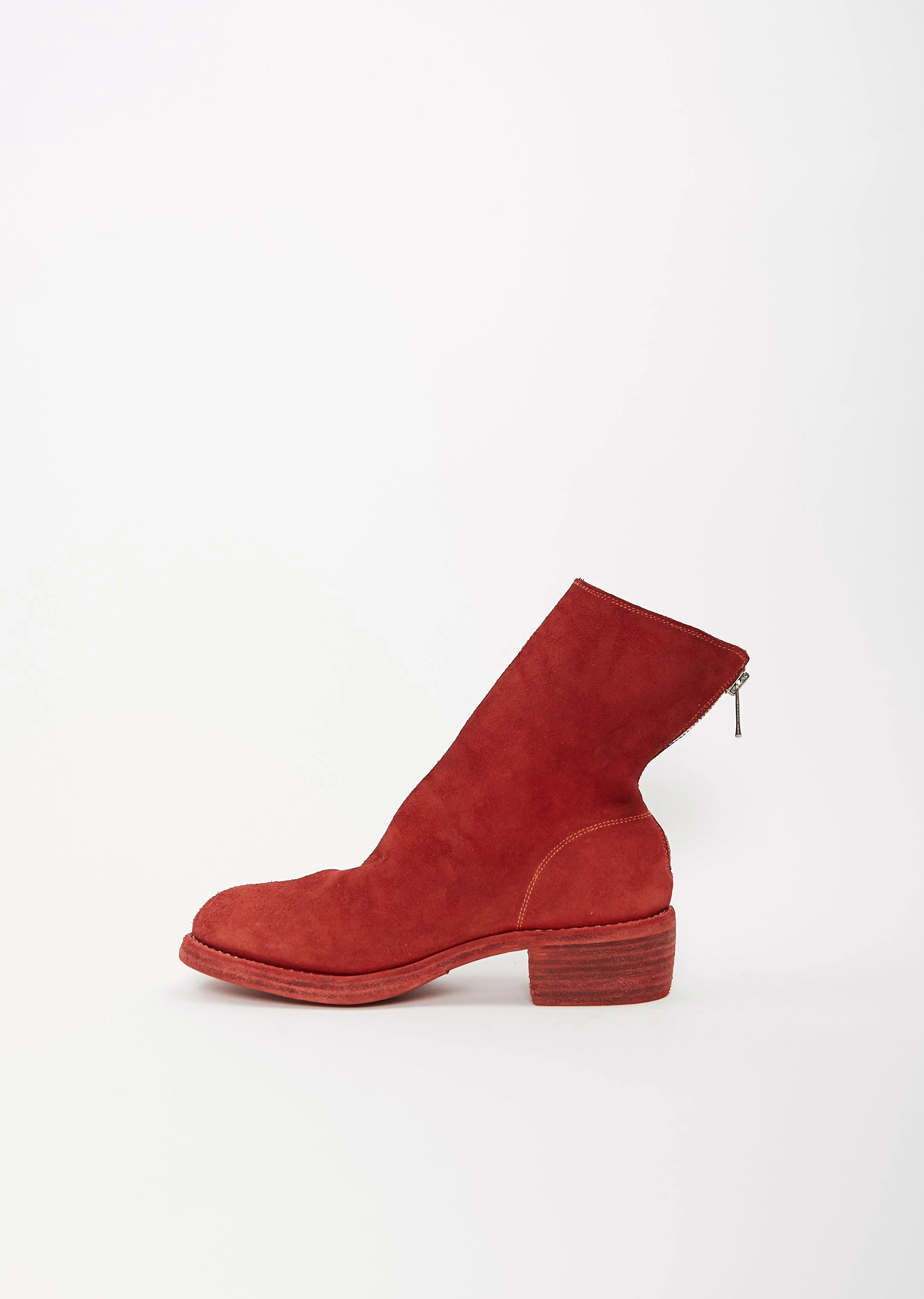 Back Zip Boot — Red - 1