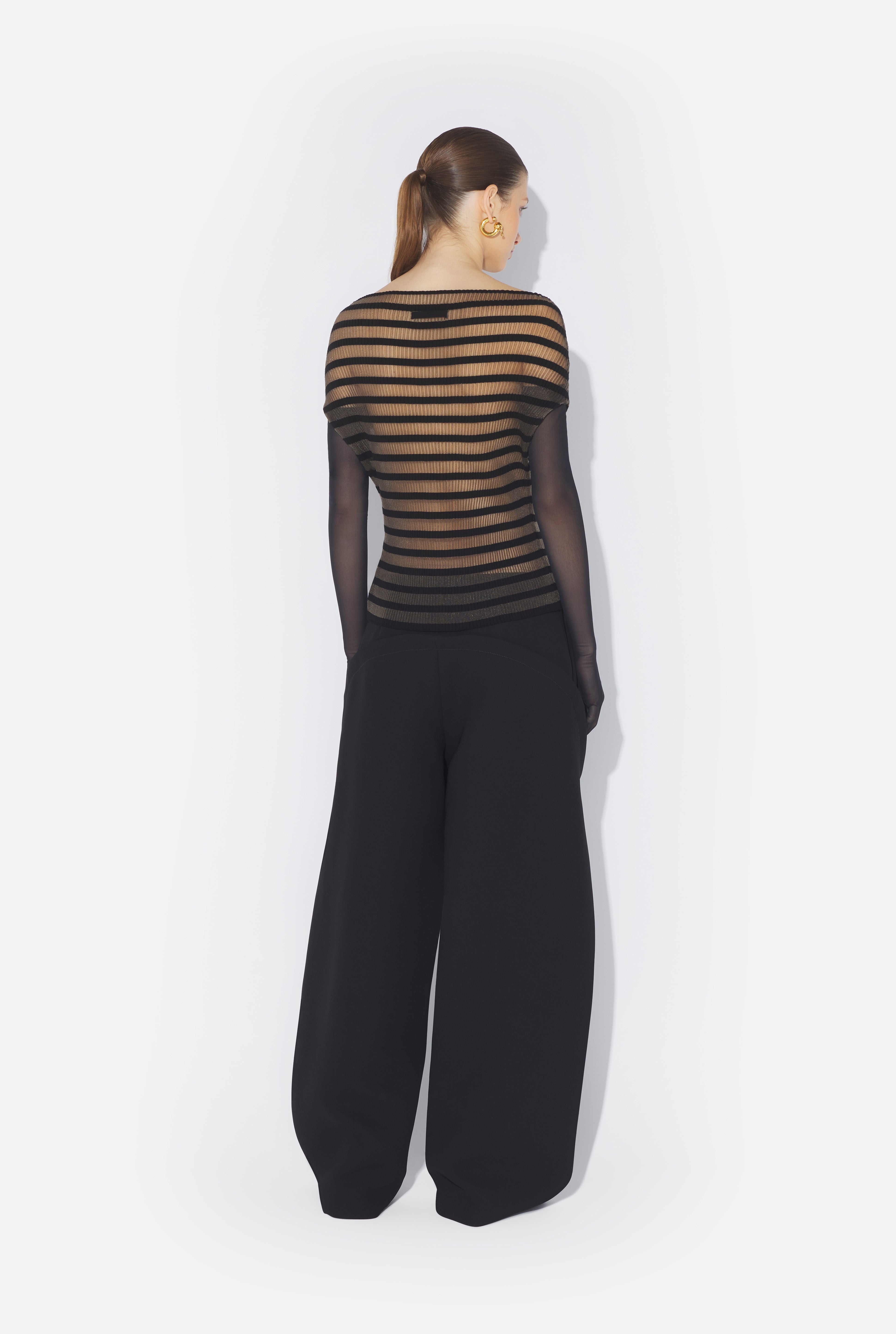 THE MARINIÈRE STRIPED BLACK TOP - 3