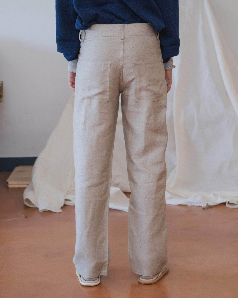 BASERANGE Indre Pants - Fine Linen outlook