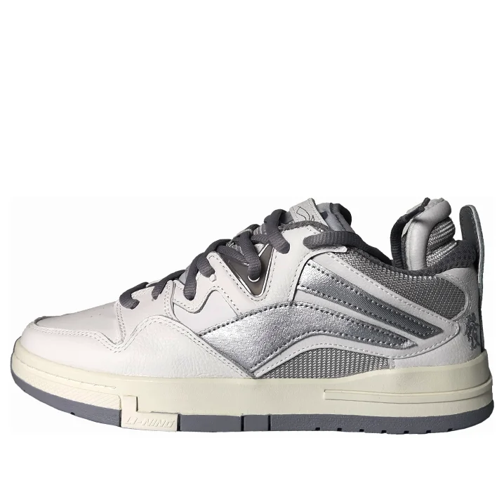 (WMNS) Li-Ning x WeiWu Pro Skateboarding Shoes 'White Silver' AECT072-1 - 1