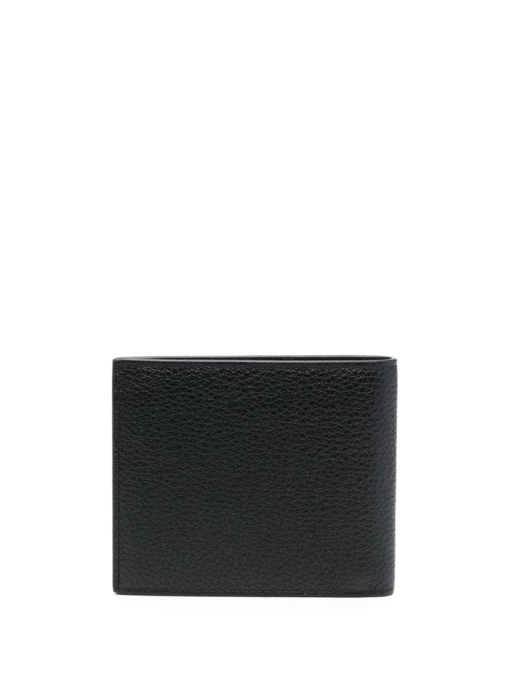grained-textured leather wallet - 2