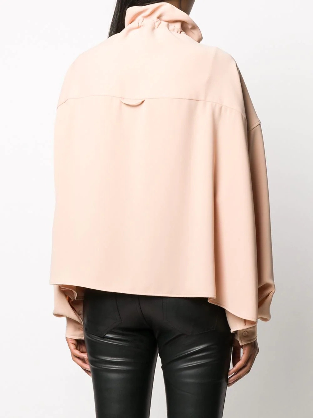 ruched high neck blouse - 4